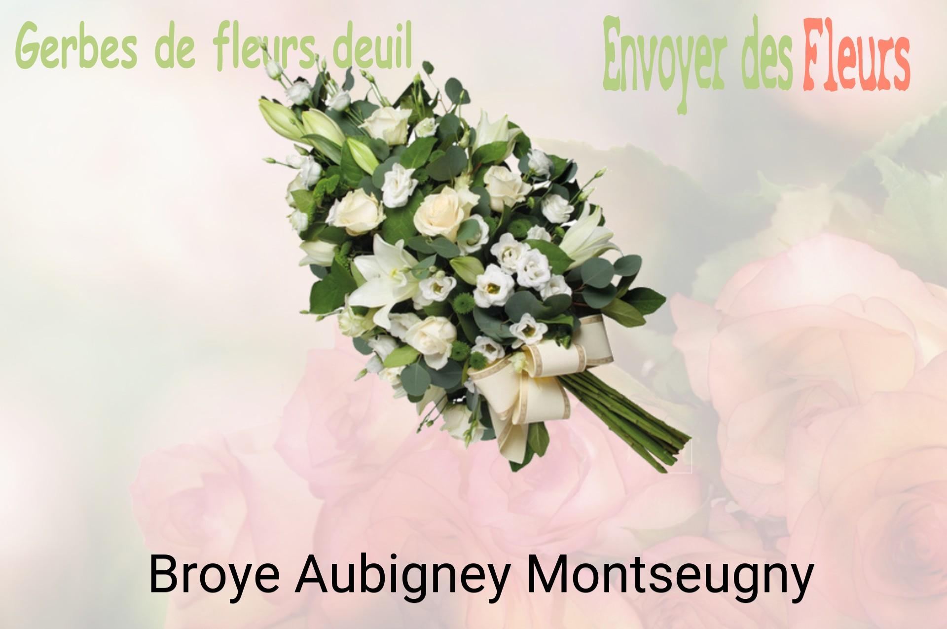 Gerbe de fleurs de deuil livrée à Broye-Aubigney-Montseugny